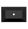 Раковина Scarabeo TEOREMA 2.0 встраиваемая снизу с переливом без отверстий цвет черный матовый с антибактериальным и грязеотталкивающим покрытием BIOKER 5135 49 BK