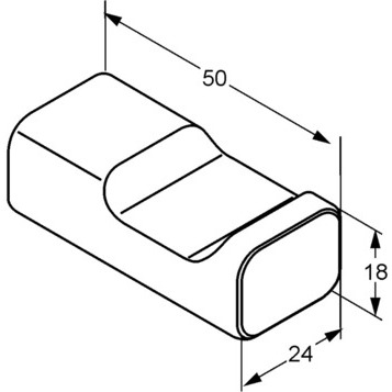 Крючок KLUDI E2 4998405 подвесной