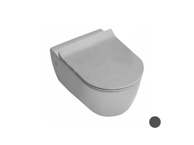 Унитаз HATRIA Fusion A0Y1CC08 подвесной безободковый цвет антрацит