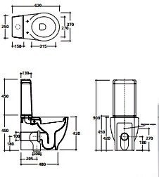 Бачок GALASSIA ERGO 7112 цвет белый глянцевый