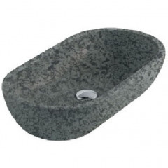 Раковина GALASSIA M2 5234AR накладная без отверстий с переливом цвет сланец