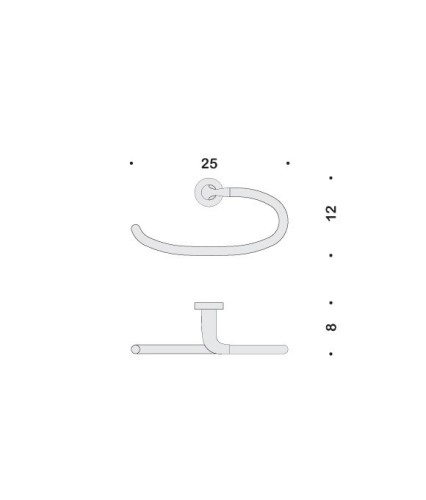 Полотенцедержатель COLOMBO DESIGN BASIC B2731 кольцо