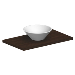 Раковина Scarabeo CONO накладная без перелива без отверстий цвет белый 8010