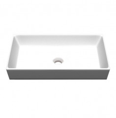 Раковина Scarabeo TEOREMA 2.0 накладная без перелива без отверстий цвет белый 5102