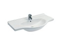 Раковина HATRIA SOPHIE Y0HC01 подвесная или на тумбу с одним отверстием с переливом цвет белый