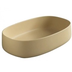 Раковина Artceram Cognac Quadro накладная без отверстий  цвет Zync yellow COL003 12 00