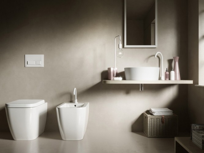 Биде HATRIA BIANCA Y1V901 напольное цвет белый