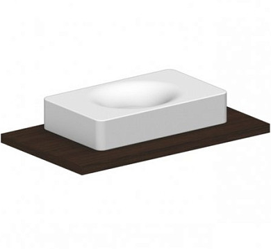 Раковина Scarabeo FUJI подвесная или накладная без перелива без отверстий цвет белый 6002