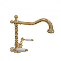 Смеситель для раковины Webert Dorian DO700302010. золото