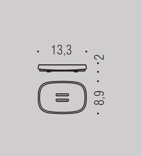 Мыльница COLOMBO DESIGN TRENTA B3040 настольная