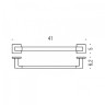 Полотенцедержатель COLOMBO DESIGN BASICQ B3709 широкий