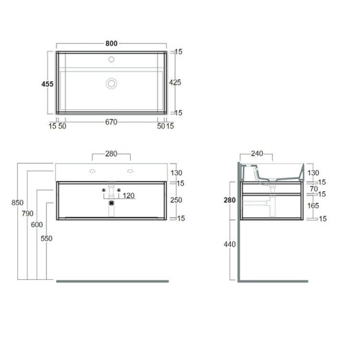 Металлическая структура SIMAS AGILE настенная цвет черный матовый AGSS81