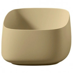 Раковина Artceram Cognac Quadro накладная без отверстий  цвет zync yellow COL006 12 00