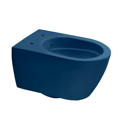 Унитаз Scarabeo MOON подвесной безободковый цвет синий матовый 5520/CL 56
