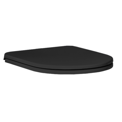 Сиденье с крышкой HATRIA FUTURA Y9AQ02 с микролифтом быстросъемное экстратонкое цвет черный матовый