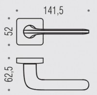 Дверная ручка Colombo ROBOQUATTRO S ID51R хром матовый