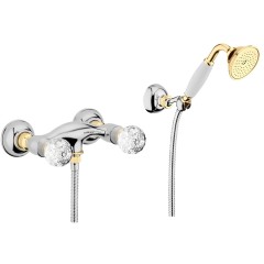 Смеситель для душа Webert Karenina KA760101017, хром/золото