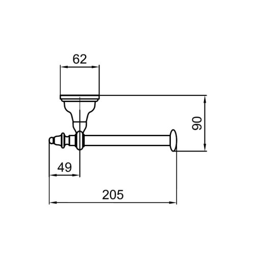 Держатель для туалетной бумаги Webert Armony AM500801015, хром