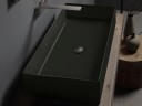 Раковина Scarabeo TEOREMA 2.0 накладная без перелива без отверстий цвет лава матовая с антибактериальным и грязеотталкивающим покрытием BIOKER 5102 37 BK