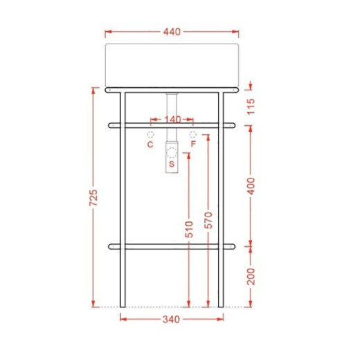 Консоль Artceram Vogue  материал металл цвет черный матовый ACA058 17