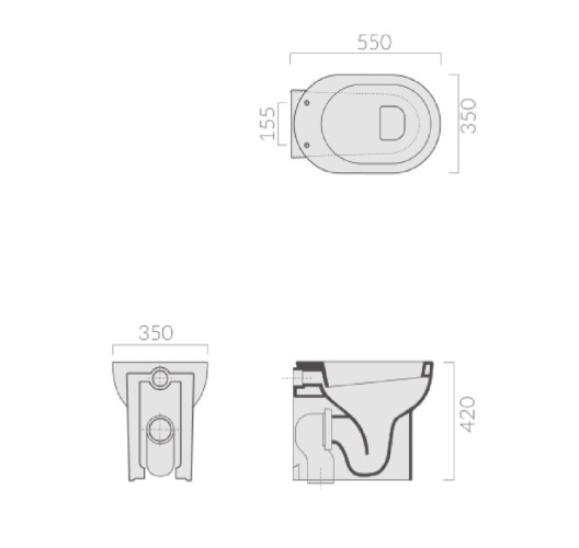 Унитаз GALASSIA M2 5216 напольный цвет белый глянцевый