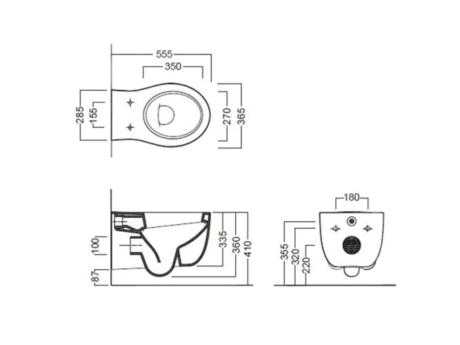 Унитаз HATRIA LE FIABE Y1AC01 подвесной цвет белый