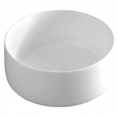 Раковина Artceram Cognac Quadro накладная без отверстий  цвет белый  COL004 01 00