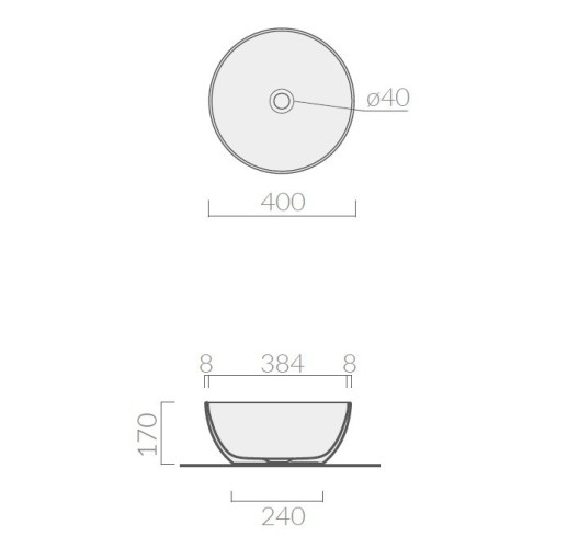 Раковина GALASSIA DREAM 7307 накладная без отв.,без слив/перелив, белая
