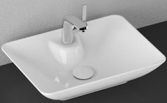 Раковина ISVEA SistemaY Clear накладная ШГВ 525*395*147 отверстия для смесителя 1 цвет белый