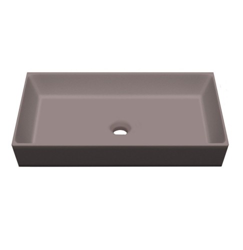 Раковина Scarabeo TEOREMA 2.0 накладная без перелива без отверстий цвет песочный матовый 5102 52