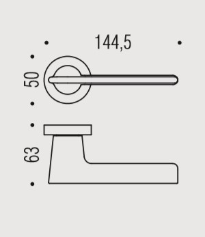 Дверная ручка Colombo Alato JP11RSB хром матовый
