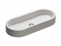 Раковина HATRIA AREA Y0UF01 накладная без отверстия без перелива цвет белый