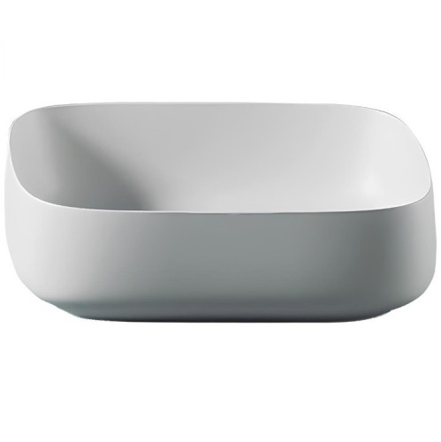 Раковина Artceram Cognac Quadro накладная без отверстий  цвет белый  COL009 01 00