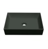 Раковина Scarabeo TEOREMA 2.0 накладная без перелива без отверстий цвет черный матовый с антибактериальным и грязеотталкивающим покрытием BIOKER 5101 49 BK