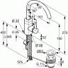 Смеситель KLUDI BINGO STAR 420300578 для раковины на одно отверстие высокий