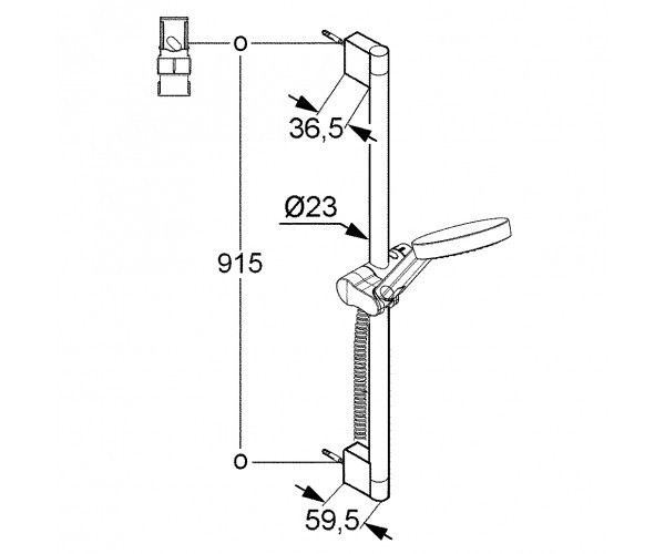 Душевой гарнитур KLUDI A-QA 6574005-00