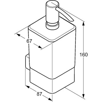 Дозатор KLUDI E2 4997605 подвесной