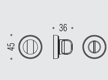 Фиксатор сантехнический Colombo Rosetta CD79 BZGG бронза