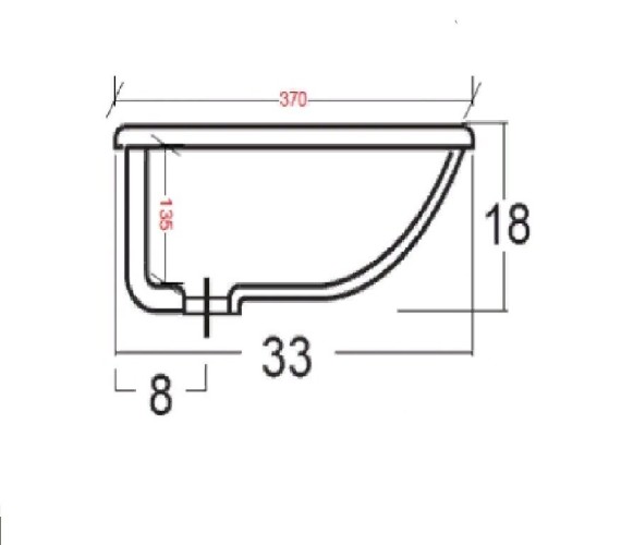 Раковина GALASSIA 2035 встраиваемая снизу, белая
