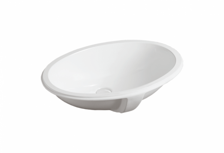 Раковина SIMAS LAVABI встраиваемая снизу без отверстий NEVADA цвет белый S53