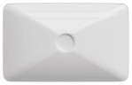 Раковина ISVEA SistemaY Clear накладная ШГВ 600*377*127 отверстия для смесителя отсутствуют цвет белый матовый