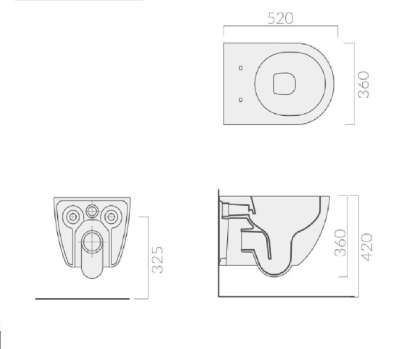 КОМПЛЕКТ Унитаз GALASSIA Dream KIT7334 NEMT подвесной, безободковый RIM, черный матовый с сиденьем с микролифтом 7330 NEMT