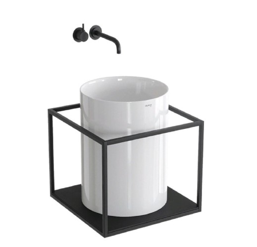 Раковина GALASSIA CORE 7305 накладная без перелива с сифоном и донным клапаном PUSH OPEN