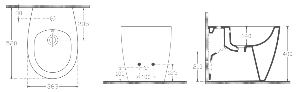 Биде напольное ISVEA Sentimenti Neo цвет белый