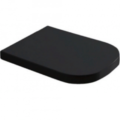 Сиденье с крышкой GALASSIA Meg11 PRO 5455NE с микролифтом цвет черный глянцевый