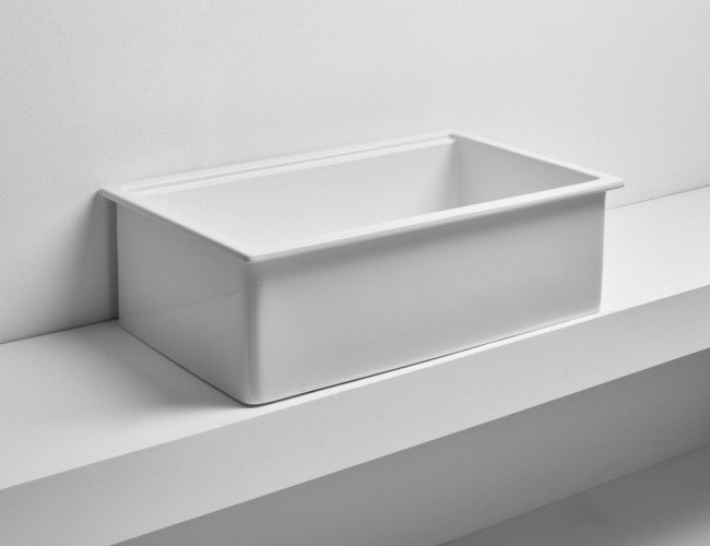 Кухонная мойка SIMAS LAVABI накладная или встраиваемая сверху без отверстий цвет белый Q600