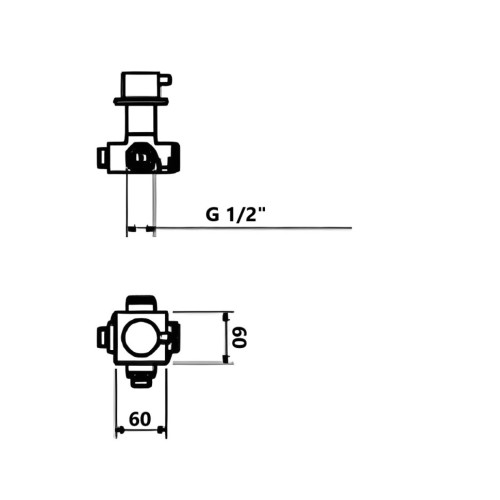 Запорный вентиль Webert Elio EL690101345, никель