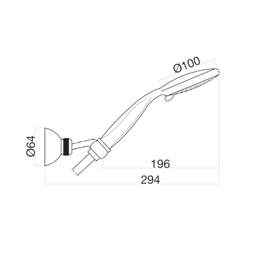Душевой гарнитур Webert Shower Set AC0489015, хром