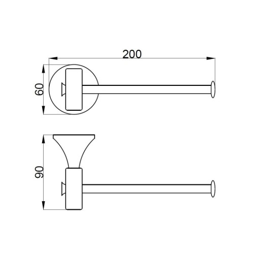 Держатель для туалетной бумаги Webert Opera OA500801015, хром