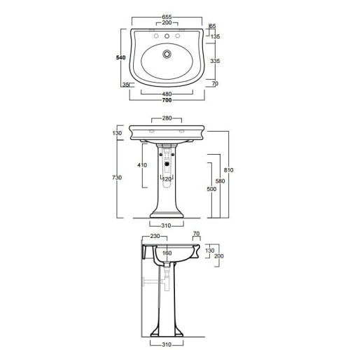 Пьедестал SIMAS LANTE напольный цвет белый LA03